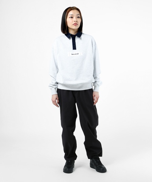 HUF(ハフ)の「HUF CO POLO FLEECE / HUF ポロフリース ポロシャツ(ポロシャツ・メンズ・アッシュグレー/ブラック/ダークグリーン・X-SMALL/SMALL/MEDIUM/LARGE/X-LARGE/XX-LARGE)」の11枚目の写真