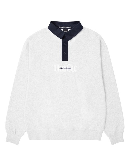HUF(ハフ)の「HUF CO POLO FLEECE / HUF ポロフリース ポロシャツ(ポロシャツ・メンズ・アッシュグレー/ブラック/ダークグリーン・X-SMALL/SMALL/MEDIUM/LARGE/X-LARGE/XX-LARGE)」の5枚目の写真