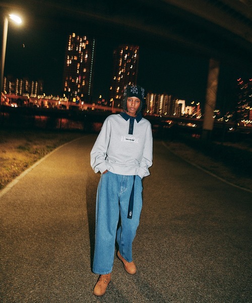 HUF(ハフ)の「HUF CO POLO FLEECE / HUF ポロフリース ポロシャツ(ポロシャツ・メンズ・アッシュグレー/ブラック/ダークグリーン・X-SMALL/SMALL/MEDIUM/LARGE/X-LARGE/XX-LARGE)」の4枚目の写真
