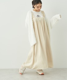 earth music&ecology | ギャザーキャミドレス(ワンピース)