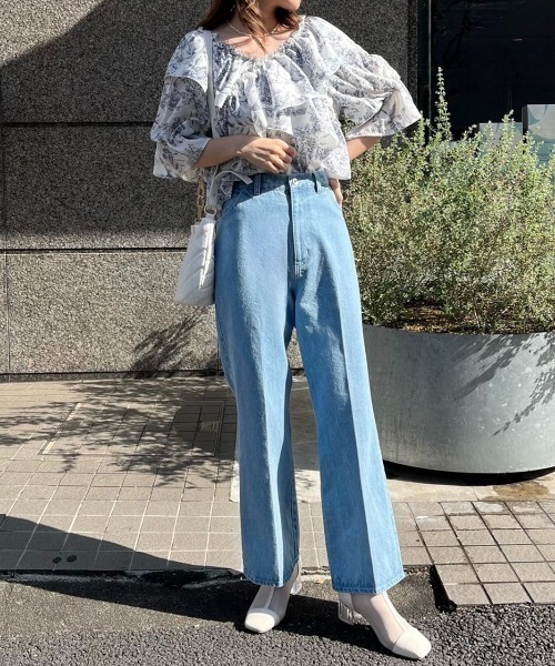 one after another NICE CLAUP（ワンアフターアナザーナイスクラップ）の「ヘルシーな肌見せ。2wayオフショルブラウス（シャツ/ブラウス・レディース・アイボリー/ブラック系その他/ピンク系その他/ブルー系その他・FREE）」の19枚目の写真