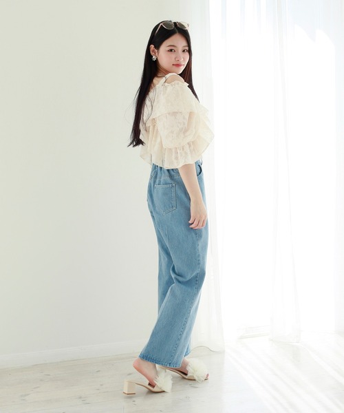 セール】ヘルシーな肌見せ。2wayオフショルブラウス（シャツ/ブラウス