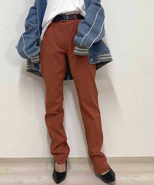 NANEA(ナネア)の「ストレッチレギンスパンツ(その他パンツ・レディース・オレンジ/ベージュ/イエロー/バーガンディー/ピンク/グリーン/ライトグレー/チャコールグレー/ライトベージュ/グレイッシュベージュ/ライトブルー/カーキ/サックスブルー・X-SMALL/X-LARGE/SMALL/MEDIUM/LARGE)」の12枚目の写真