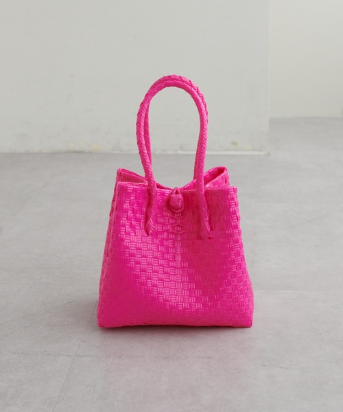 DISCOAT（ディスコート）の「パサールバッグS（かごバッグ・レディース・ピンク/ライム/パープル/ブラック・FREE）」の19枚目の写真