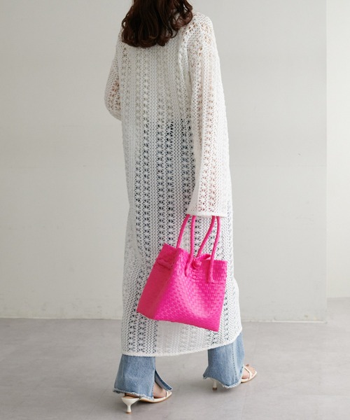 DISCOAT（ディスコート）の「パサールバッグS（かごバッグ・レディース・ピンク/ライム/パープル/ブラック・FREE）」の15枚目の写真