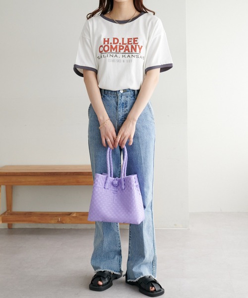 DISCOAT（ディスコート）の「パサールバッグS（かごバッグ・レディース・ピンク/ライム/パープル/ブラック・FREE）」の10枚目の写真