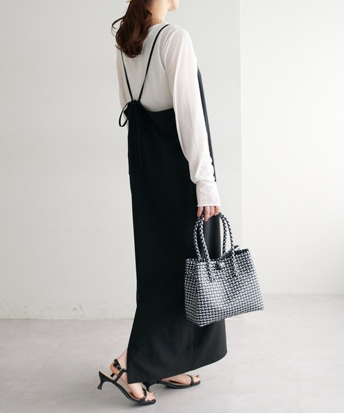 DISCOAT（ディスコート）の「パサールバッグS（かごバッグ・レディース・ピンク/ライム/パープル/ブラック・FREE）」の9枚目の写真