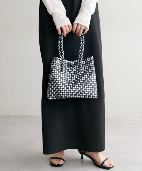 DISCOAT（ディスコート）の「パサールバッグS（かごバッグ・レディース・ピンク/ライム/パープル/ブラック・FREE）」の21枚目の写真