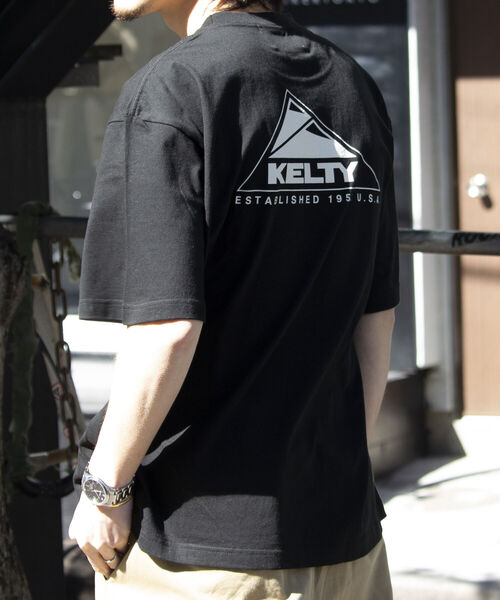 KELTY(ケルティ)の「【KELTY×GLOSTER】別注バックプリント ビッグシルエットTシャツ ケルティ(Tシャツ/カットソー・メンズ・ブラック/ホワイト/ピンク/ダークブラウン/ベージュ・M/L)」の15枚目の写真
