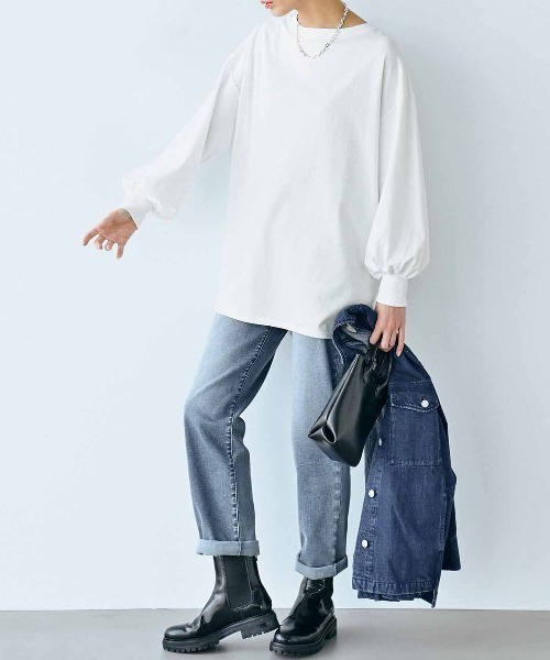 IEDIT(イディット)の「IEDIT 福田麻琴さんコラボ シンプルコーデを格上げボリュームチェーンネックレス〈シルバー〉(ネックレス・レディース・シルバー・ONE SIZE)」の3枚目の写真