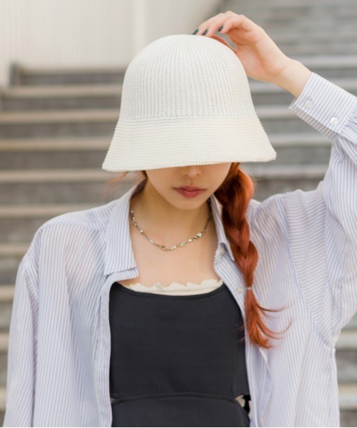 SpRay（スプレイ）の「サーモクローシュＨＡＴ（ハット・レディース・ホワイト/ベージュ/ブラック・FREE）」の2枚目の写真