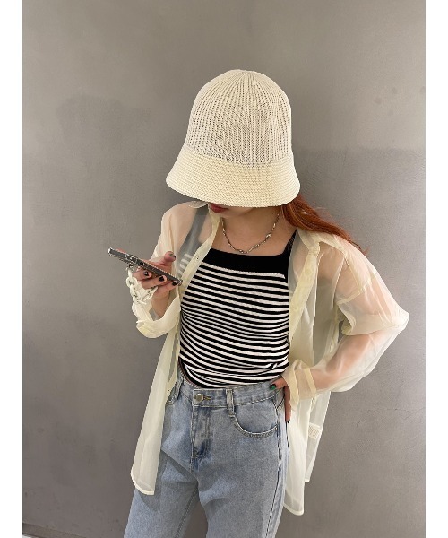 SpRay（スプレイ）の「サーモクローシュＨＡＴ（ハット・レディース・ホワイト/ベージュ/ブラック・FREE）」の10枚目の写真