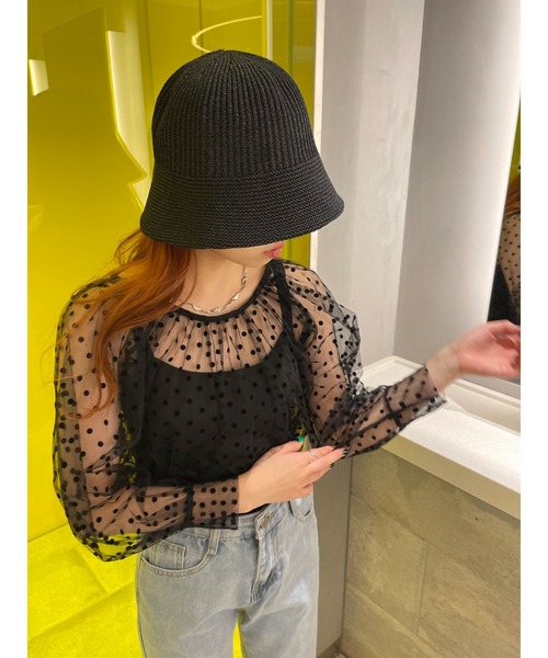 SpRay（スプレイ）の「サーモクローシュＨＡＴ（ハット・レディース・ホワイト/ベージュ/ブラック・FREE）」の6枚目の写真