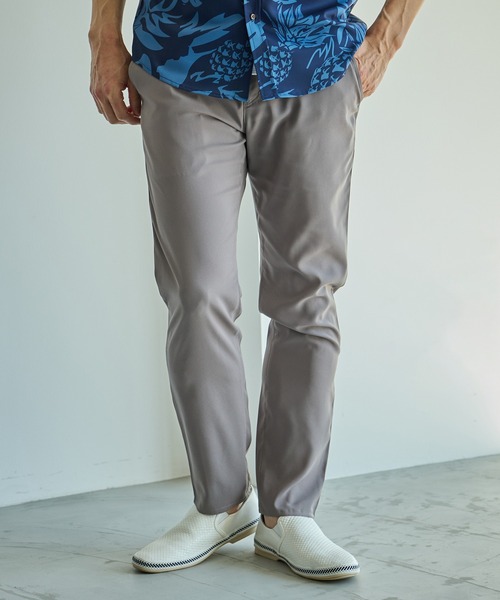 UNION STATION（ユニオンステーション）の「ストレッチジョーゼットスリムイージーパン（その他パンツ・メンズ・ブラック/グレイッシュベージュ/ライトグレー・S/M/L/LL）」の13枚目の写真