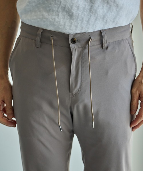 UNION STATION（ユニオンステーション）の「ストレッチジョーゼットスリムイージーパン（その他パンツ・メンズ・ブラック/グレイッシュベージュ/ライトグレー・S/M/L/LL）」の17枚目の写真