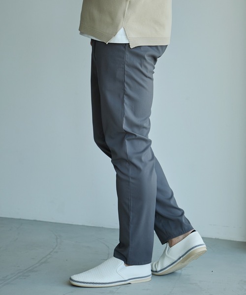 UNION STATION（ユニオンステーション）の「ストレッチジョーゼットスリムイージーパン（その他パンツ・メンズ・ブラック/グレイッシュベージュ/ライトグレー・S/M/L/LL）」の4枚目の写真