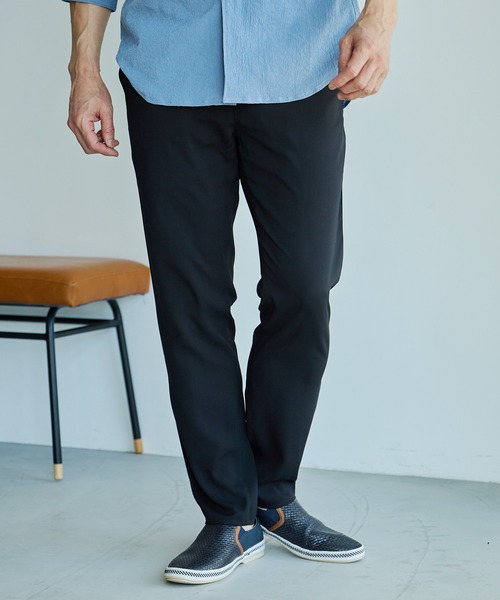 UNION STATION（ユニオンステーション）の「ストレッチジョーゼットスリムイージーパン（その他パンツ・メンズ・ブラック/グレイッシュベージュ/ライトグレー・S/M/L/LL）」の12枚目の写真