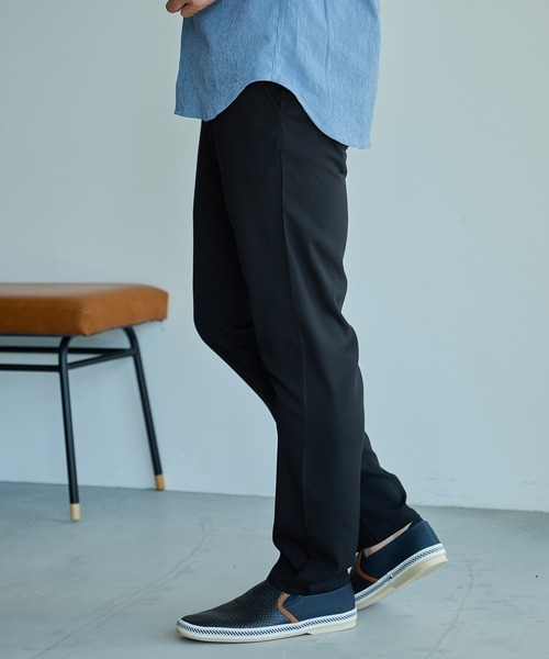 UNION STATION（ユニオンステーション）の「ストレッチジョーゼットスリムイージーパン（その他パンツ・メンズ・ブラック/グレイッシュベージュ/ライトグレー・S/M/L/LL）」の6枚目の写真