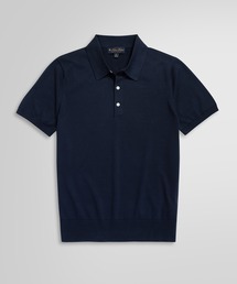 BROOKS BROTHERS ニットポロ　シルクコットン　紺　ネイビー　M BROOKS BROTHERS ニットポロ シルクコットン 紺 ネイビー M
