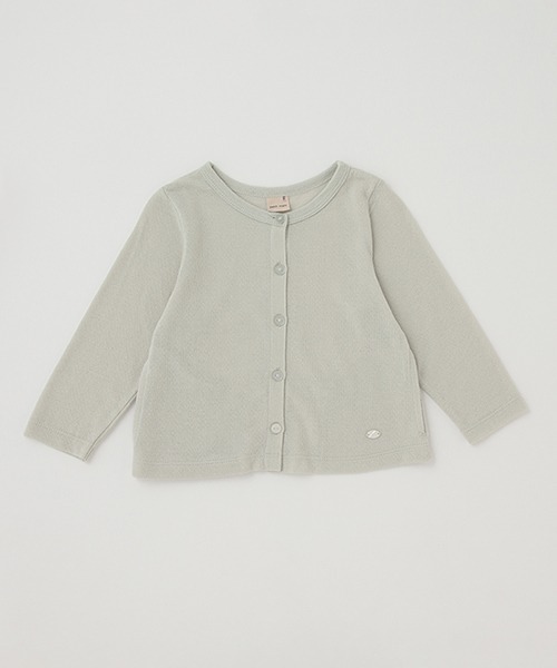 petit main（プティマイン）の「【UVカット/接触冷感】カーディガン（Tシャツ/カットソー・キッズ・ライトグリーン/オフホワイト/ライトピンク・100cm/80ｃｍ/120cm/90cm/110cm/130cm）」の2枚目の写真