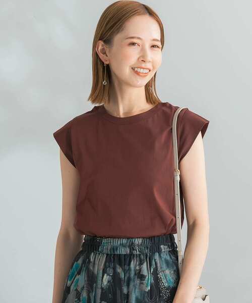 URBAN RESEARCH ROSSO WOMEN（アーバンリサーチ　ロッソ）の「フレンチTシャツ（Tシャツ/カットソー・レディース・ブラック/チャコールグレー/ピンク/ブルー系その他/オフホワイト/ブラウン・FREE）」の7枚目の写真