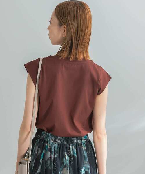 URBAN RESEARCH ROSSO WOMEN（アーバンリサーチ　ロッソ）の「フレンチTシャツ（Tシャツ/カットソー・レディース・ブラック/チャコールグレー/ピンク/ブルー系その他/オフホワイト/ブラウン・FREE）」の9枚目の写真