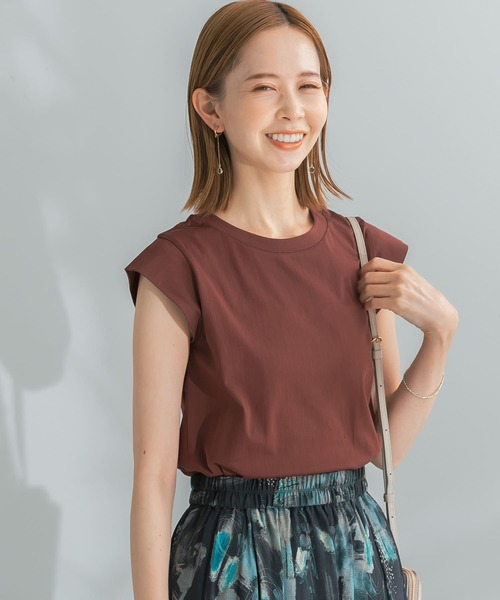 URBAN RESEARCH ROSSO WOMEN（アーバンリサーチ　ロッソ）の「フレンチTシャツ（Tシャツ/カットソー・レディース・ブラック/チャコールグレー/ピンク/ブルー系その他/オフホワイト/ブラウン・FREE）」の4枚目の写真