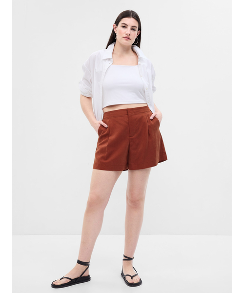 GAP(ギャップ)の「SoftSuit テンセル(TM) リヨセル ショートパンツ(その他パンツ・レディース・その他/ブラック/ブラウン/グリーン・0/10/6/2/8/000/4/00)」の6枚目の写真