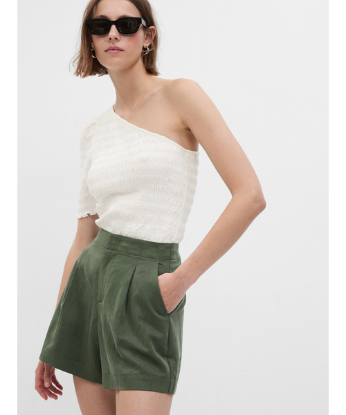 GAP(ギャップ)の「SoftSuit テンセル(TM) リヨセル ショートパンツ(その他パンツ・レディース・その他/ブラック/ブラウン/グリーン・0/10/6/2/8/000/4/00)」の10枚目の写真