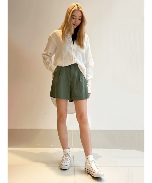 GAP(ギャップ)の「SoftSuit テンセル(TM) リヨセル ショートパンツ(その他パンツ・レディース・その他/ブラック/ブラウン/グリーン・0/10/6/2/8/000/4/00)」の13枚目の写真