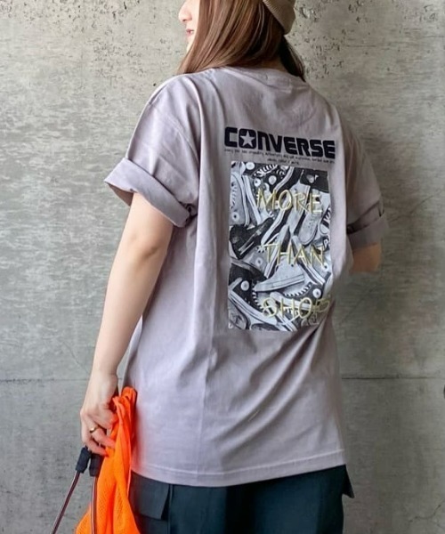 CONVERSE(コンバース)の「【CONVERSE】シューズアートTシャツ(Tシャツ/カットソー・メンズ・ライトベージュ/ホワイト×グリーン/ホワイト×グレー/ブラック/サックスブルー/ブラック×ホワイト/ホワイト×イエロー/ベージュ/ホワイト/ホワイト×ホワイト/ホワイト×カーキブラウン/グリーン・L/XL/S/M)」の10枚目の写真