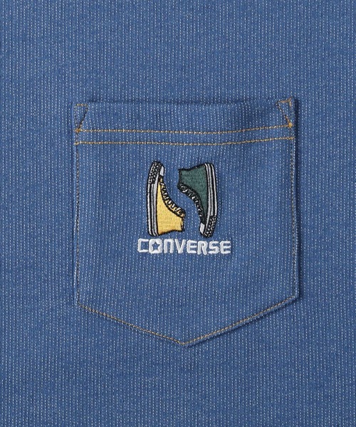 CONVERSE(コンバース)の「【CONVERSE】シューズアートTシャツ(Tシャツ/カットソー・メンズ・ライトベージュ/ホワイト×グリーン/ホワイト×グレー/ブラック/サックスブルー/ブラック×ホワイト/ホワイト×イエロー/ベージュ/ホワイト/ホワイト×ホワイト/ホワイト×カーキブラウン/グリーン・L/XL/S/M)」の17枚目の写真