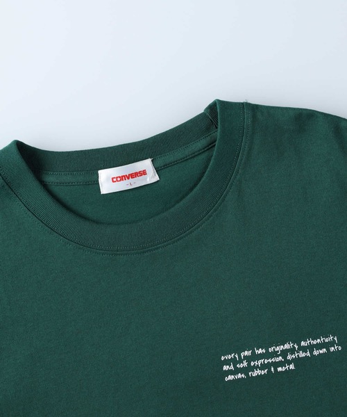 CONVERSE(コンバース)の「【CONVERSE】シューズアートTシャツ(Tシャツ/カットソー・メンズ・ライトベージュ/ホワイト×グリーン/ホワイト×グレー/ブラック/サックスブルー/ブラック×ホワイト/ホワイト×イエロー/ベージュ/ホワイト/ホワイト×ホワイト/ホワイト×カーキブラウン/グリーン・L/XL/S/M)」の16枚目の写真