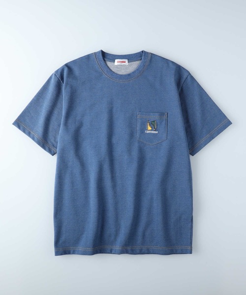 CONVERSE(コンバース)の「【CONVERSE】シューズアートTシャツ(Tシャツ/カットソー・メンズ・ライトベージュ/ホワイト×グリーン/ホワイト×グレー/ブラック/サックスブルー/ブラック×ホワイト/ホワイト×イエロー/ベージュ/ホワイト/ホワイト×ホワイト/ホワイト×カーキブラウン/グリーン・L/XL/S/M)」の19枚目の写真