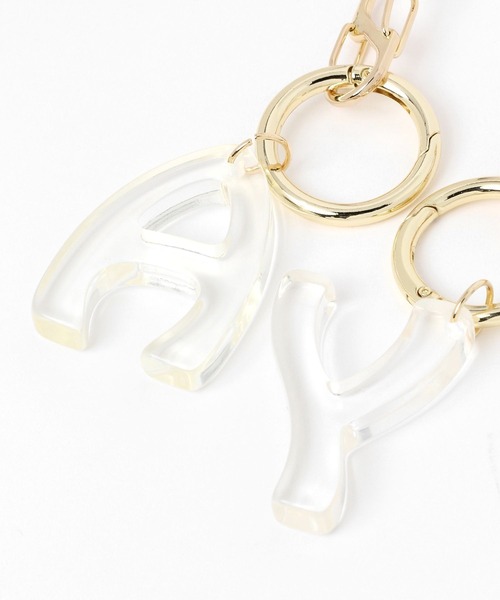 GLOBAL WORK（グローバルワーク）の「マルチWAYイニシャルチャーム/194232（キーホルダー・レディース・M/R/A/K/S/ブラック系その他/ピンク系その他/ゴールド系その他/ブルー系その他/シルバー系その他/Y/ベージュ系その他・FREE）」の16枚目の写真