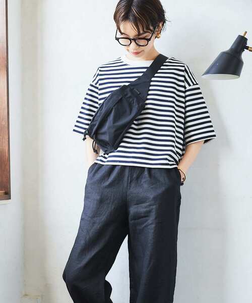 URBAN RESEARCH（アーバンリサーチ）の「LAMPEYE　コットンナイロンボディバッグ（ボディバッグ/ウエストポーチ・レディース・ブラック/ベージュ・-）」の11枚目の写真