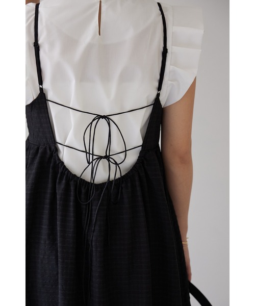 &. NOSTALGIA(アンドドットノスタルジア)の「【ZOZO限定】バッグデザインキャミワンピース(ワンピース・レディース・ブラック系その他/ブラック/グリーン系その他/モカ/ブラック系その他2・M)」の12枚目の写真