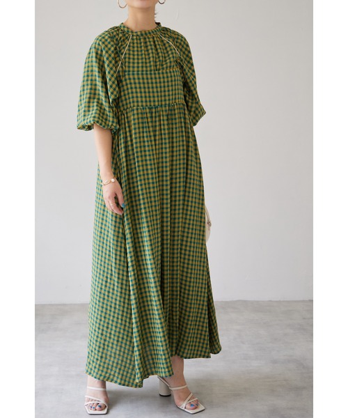 &. NOSTALGIA(アンドドットノスタルジア)の「【ZOZO限定】バッグデザインキャミワンピース(ワンピース・レディース・ブラック系その他/ブラック/グリーン系その他/モカ/ブラック系その他2・M)」の6枚目の写真