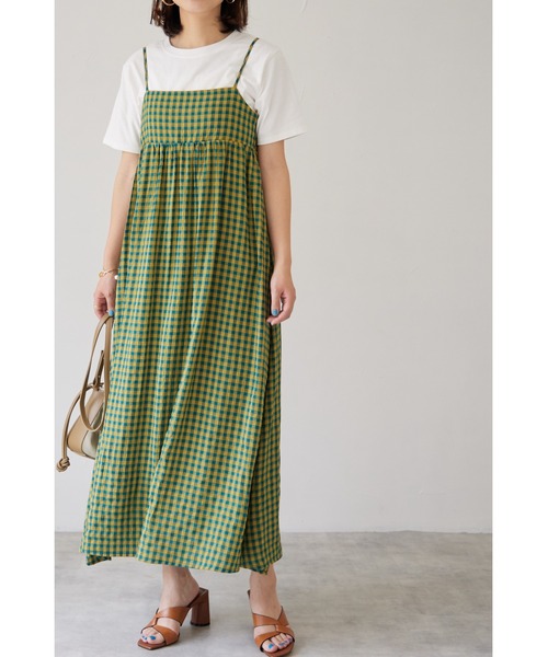 &. NOSTALGIA(アンドドットノスタルジア)の「【ZOZO限定】バッグデザインキャミワンピース(ワンピース・レディース・ブラック系その他/ブラック/グリーン系その他/モカ/ブラック系その他2・M)」の8枚目の写真