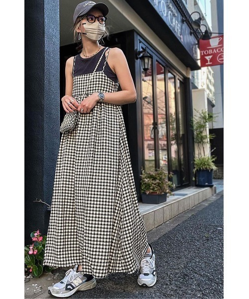 ♡新品タグ付♡ キャバンブルゾン& アパルトモンワンピース ZOZO限定】バッグデザインキャミワンピース（ワンピース