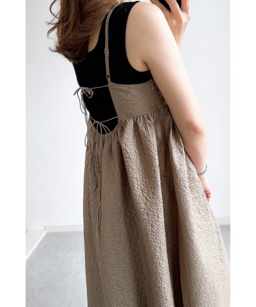 &. NOSTALGIA(アンドドットノスタルジア)の「【ZOZO限定】バッグデザインキャミワンピース(ワンピース・レディース・ブラック系その他/ブラック/グリーン系その他/モカ/ブラック系その他2・M)」の21枚目の写真