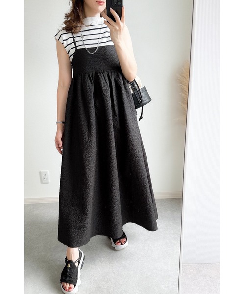 &. NOSTALGIA(アンドドットノスタルジア)の「【ZOZO限定】バッグデザインキャミワンピース(ワンピース・レディース・ブラック系その他/ブラック/グリーン系その他/モカ/ブラック系その他2・M)」の16枚目の写真