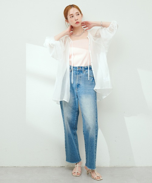 natural couture（ナチュラルクチュール）の「シアーローンボリュームスリーブブラウス（シャツ/ブラウス・レディース・ブラック/オフホワイト/ピンク/イエロー/その他1・FREE）」の15枚目の写真
