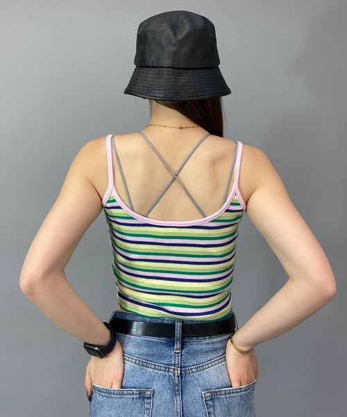 ROXY（ロキシー）の「ROXY/ロキシー タンクトップ RSL232638T（タンクトップ・レディース・ライトイエロー/グリーン系その他/ブラウン・M/S）」の8枚目の写真