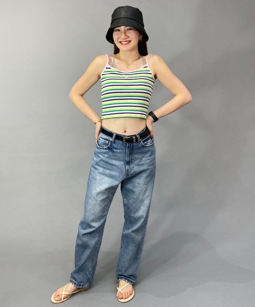 ROXY（ロキシー）の「ROXY/ロキシー タンクトップ RSL232638T（タンクトップ・レディース・ライトイエロー/グリーン系その他/ブラウン・M/S）」の6枚目の写真