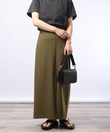 terrace メランジニット調スリットロングスカート