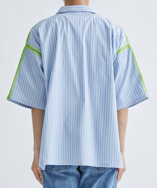 DISCOVERED THOMASMASONシェルスティッチストライプ半袖シャツ DISCOVERED THOMAS MASON シェルスティッチ半袖シャツ - メルカリ