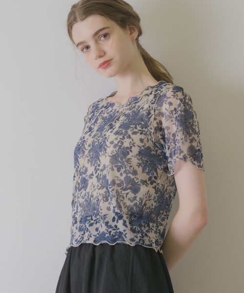 【idem イデム】シアーメロウトップス idem（イデム）の「idem original sheer mellow tops/シアー