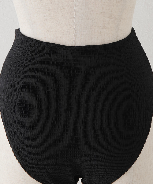 セール】*【TOTEME（トーテム）】SMOCKED BIKINI BOTTOMS（水着
