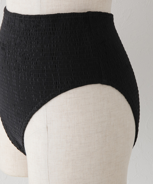 Toteme ビキニボトム セール】*【TOTEME（トーテム）】SMOCKED BIKINI BOTTOMS（水着